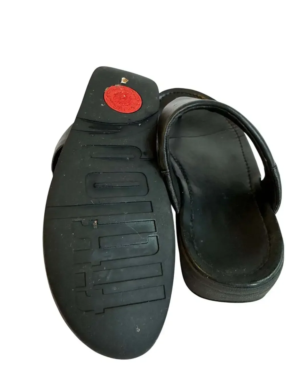 FitFlop Lulu Thong Platform Sandals Black Comfort Walking Women's Size 11